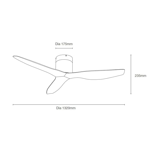 Image of oltao Titan Hugger Fan with Lights, 6 Speeds DC Reversible, Modern Low Profile Ceiling Fans for Bedroom, Living Room and Garage White