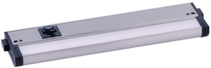 Maxim Lighting 89863SN CounterMax 5K - 6W 1 LED Undercabinet-12 Inches Length and 3.5 Inches Wide, Finish Color: Satin Nickel