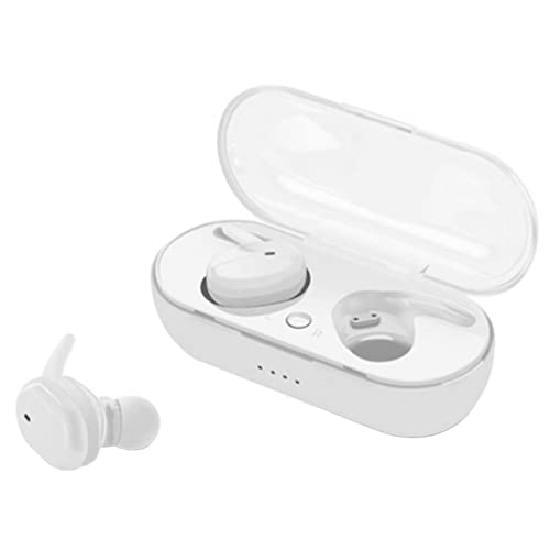 Pastoralist Wireless Earphones Waterproof Wireless In-Ear Earphones Y30 TWS 5.0 Noise Cancelling Headset for Sport White