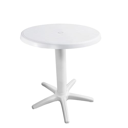 Table de Jardin Compacte Neptune GIO'STYLE Blanche Facile à Nettoyer - 2