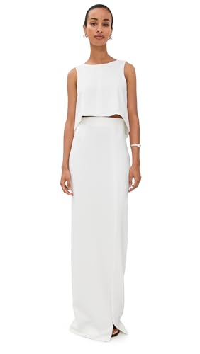 Black Halo Womens Kacie 2 Piece Maxi Dress Porcelain 12
