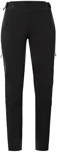 VAUDE Damen Fahrrad Isolationshose Minaki Pants, Winddicht, Wasser- und schmutzabweisend, atmungsaktiv, Black Uni, 42