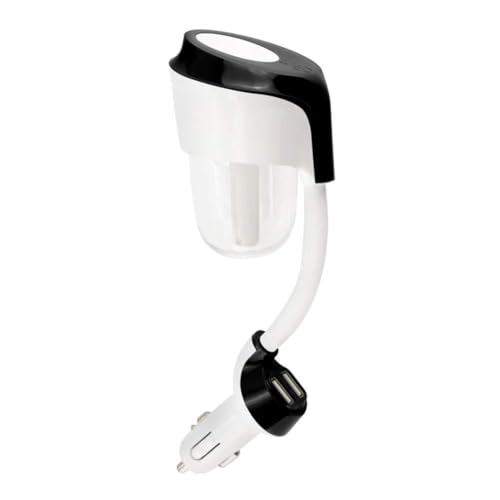 Car Humidifier, Car Diffuser, Cool Mist Car Air Purifier with 2 USB Charger 360 Degree Rotation, 12V Mini Car Aromatherapy Diffuser, Portable Car Essential Oil Diffuser, Car Diffuser Filters (Black)