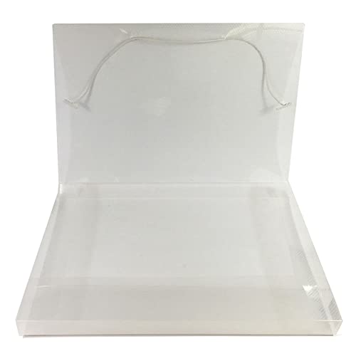 Pasta Aba Elástico 1/2 Ofício Lombo 2cm ACP - Cristal