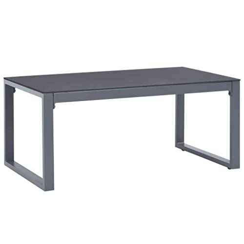 vidaXL Table Basse Table d'Appoint Table de Canapé Table de Salon Jardin Patio Terrasse Arrière-Cour Extérieur 90x50x40 cm Aluminium