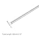 QUARKZMAN 4 Stück 304 Metallstangen Garten, 3mm x 80mm Metallstäbe für DIY Handwerk, Motorrad, Deko, Garten