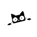 Adesivo per Auto Gattino, Adesivi Decorativi per Il Corpo Dell'Auto Cartoon Adesivo per Auto Gatto Carino Animale Gatto Domestico Gatto Che Sbircia Adesivo Decorazione Fai Da Te Muro Della Finestra