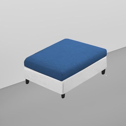 Image of Koza LHS 8 Seater L Shape Sofa Set with Center Table for Living Room (Blue Grey Fabric) Premium Fabric Sofa