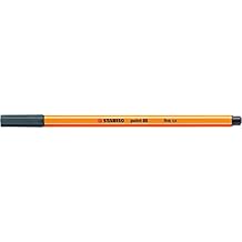 STABILO Point 88-0.4mm Fineliner - Box of 10 Pens - Deep Cold Grey