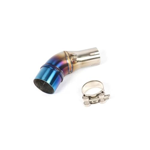 Tuyau d'échappement pour YZF-R3 en alliage durable avec adaptateur milieu bleu de finition