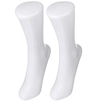 Alipis 2pcs White Leg Model for Sock Display Holder Fake Feet for Sock Mannequin Foot Mannequin Display for and Anklets