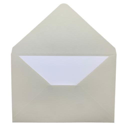 Envelope Bico Cinza + Cartão Visita Branco 10,5x15,5cm 25 Un
