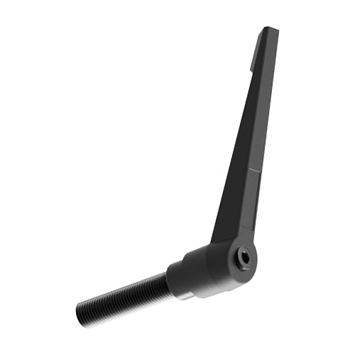 Image of 2PCS Clamping Lever Handles, M8 x 60mm Male Thread, Adjustable Quick Release Locking Rotating Screw Bolt Stud Knobs Apply for Lathe Machinery, Black