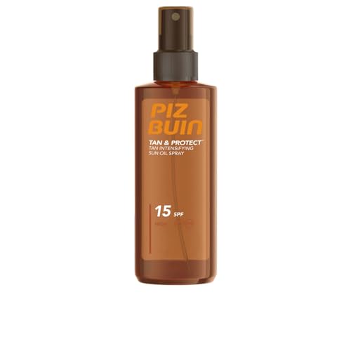 Image of Piz Buin Tan and Protect Tan Accelerating Oil Spray SPF 15, 150 ml (Pack of 1)