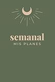  Agenda semanal sin fechas A5. Semana vista: Planificador semanal  Planner semanal