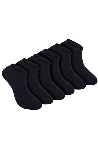Bulusorganic Ankle Socks, 6 Pair of 98% Organic Cotton, 2%