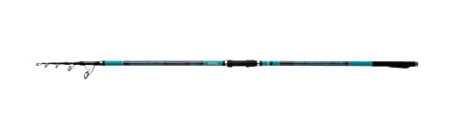 Mitchell Suprema SW Surf Tele, caña de Pescar, cañas de Spinning, Pesca de Surf, diseñada y desarrollada en Italia, Spinning de Agua Salada, Unisex, Negro/Azul, 4,2 m, 180-250 g