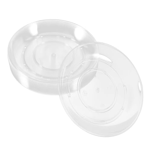KICHOUSE 20個 加厚クリア小皿 多用途パーティースナック フルーツ用透明皿 再利用可能な食品保存プレート マスタード 醤油ディップ対応