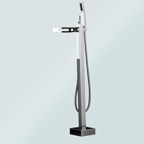 Robinet mitigeur de baignoire multifonction à cascade chromé - 2