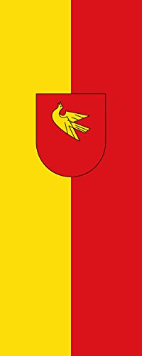 Drapeau Lörrach grand format portrait 300x120cm pavillon vertical 3.5m² - 2