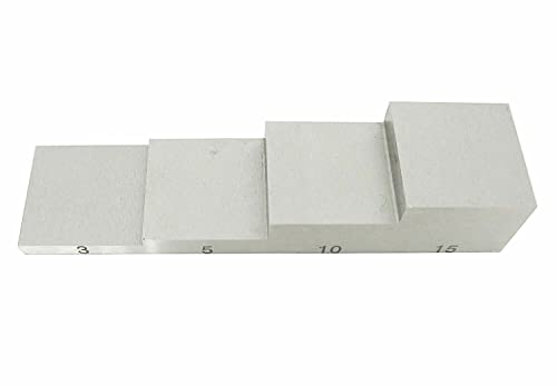 Bloque de Calibración Ultrasonido de Aluminio 6063 con Grosor 3mm, 5mm, 10mm, 15mm para Medidor de Espesor Ultrasonido miniatura 3