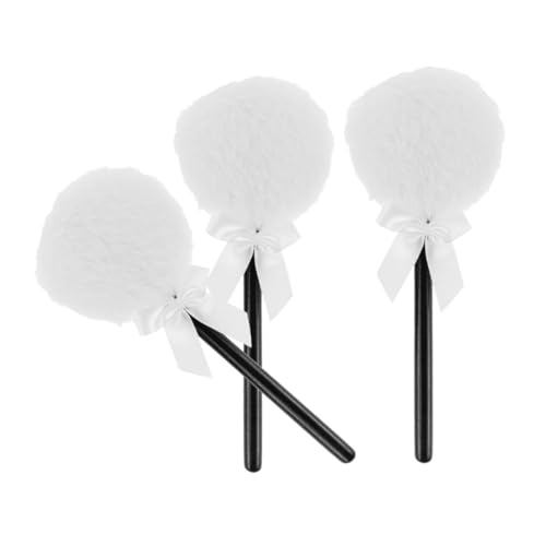 FOMIYES Luxury Long Hair Makeup Puff for Face Body with Bowknot Handle Soft Natural Finish