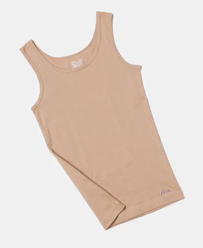 Image of Jockey SG02 Girls Super Combed Cotton Rib Solid Inner Tank Top