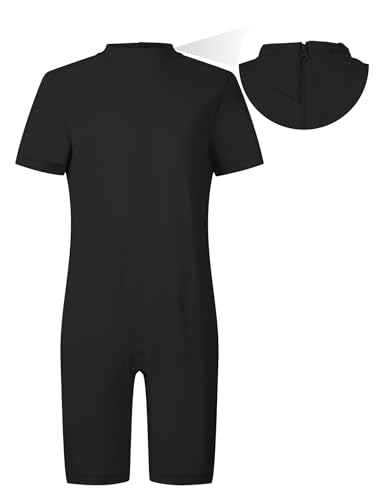 SPOFOR Kids Adaptive Sensory Jumpsuit for Autism SPD Anti-Strip Romper with Back YKK Zipper