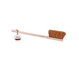 BawiTec Qualitäts Handfeger mit Kokos-Borsten Langstiel 60cm Holzstiel für...