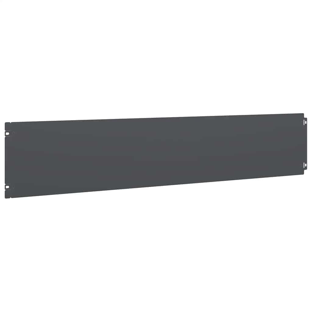 Krawędzie trawnika, 10 sztuk, antracytowe, 20 x 103 cm, stal walcowana na zimno, obrzeże rabatowe, obrzeże rabatów, dróg i obszarów roślin