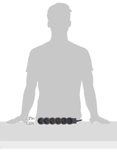 Image secondaire de Rallonge Multiprise Extra-Plate Legrand 6 Prises 3m Noir et Gris