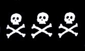 Condent's Triple Skulls Pirate 3'x5' Polyester Flag