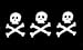 Condent's Triple Skulls Pirate 3'x5' Polyester Flag