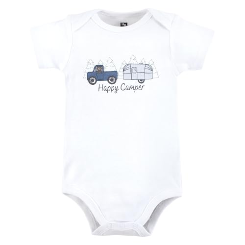 Image of Hudson Baby Unisex Baby Cotton Bodysuits 5-pack