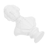 Sculpture en résine : réalisée en résine, cette sculpture offre un aspect et un toucher réalistes, alliant durabilité et facilité d'entretien. portrait en résine, statue de tête en résine