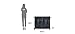 Homestyles Dolly Madison Kitchen Cart, Black