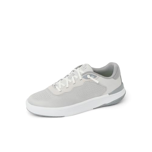REEF Shoreline Del Mar - Zapatos para hombre, parte superior de punto transpirable, ligeros y flexibles, plantilla acolchada, cordones elásticos, Gris claro, 7.5