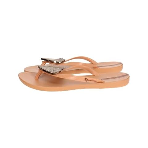 Ipanema Womens Maxi Heart Flip Flops Tan Cover