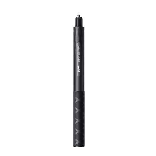 Insta360 Action Invisible Selfie Stick 1-Meter Carbon Fiber Invisible Pole Compatible with Insta360 Ace Ace Pro Ace Pro 2 GO 3 GO 3S GO Ultra ONE X2 X3 X4 X5 Action Cameras Black