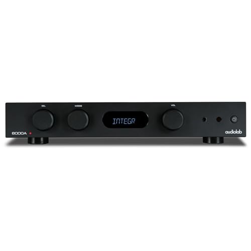 Audiolab 6000A 100-watt estéreo integrado Amp/Bluetooth DAC - Negro