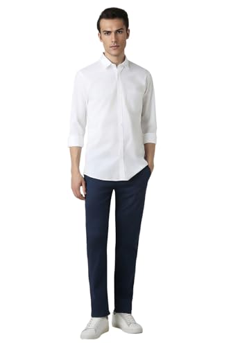 Image of Peter England Men's Premium Stretchable Cotton Solid Casual Shirt