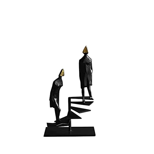 Statyer Järn skulptur tecken skrivbord dekoration kreativ modern vardagsrum TV skåp vin skåp kontor skrivbord dekorationer Dekorativa ornament