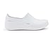 Anywear Streak Step-in Nurse Shoes for Women and Men, Oil- and Slip-Resistant EVA Kitchen Shoes, Work Shoes, 12, White