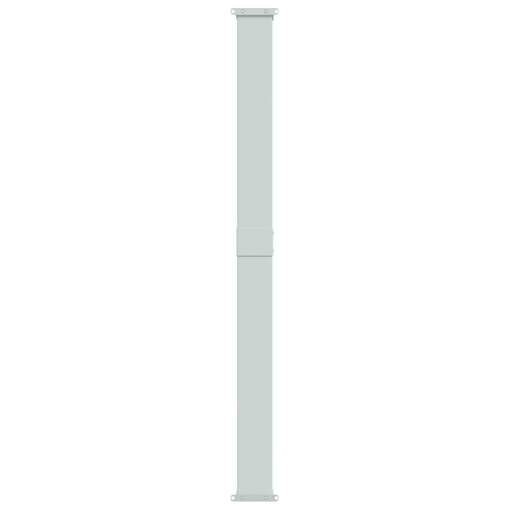 Toldo lateral extensible, 180 x 600 cm, gris, cortavientos, toldo lateral, protección visual y protección solar, toldo para balcón, terraza, jardín