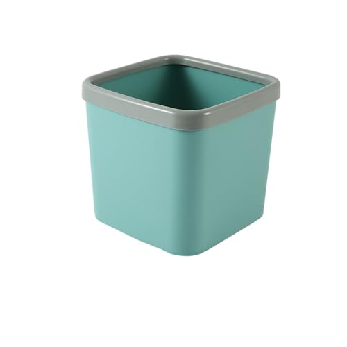 Genérico Cubo de basura metálico de doble capa de 12 litros | Cubo de basura cuadrado con tapa abierta y diseño de mármol/italiano | Para sala de estar, cocina, baño y oficina.