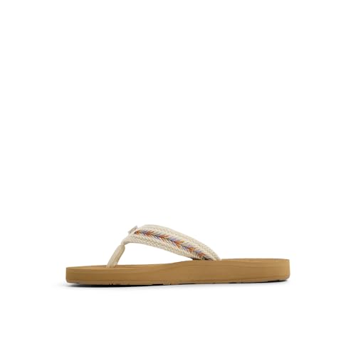 Image of Roxy Women's Porto IV Flip Flops, Cream, 8