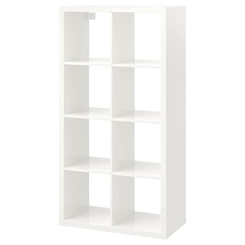 Ikea Kallax Bookcase Shelving Unit Display High Gloss White Shelf #TOP23