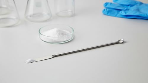 Image of Laboratory Spatula(PACK OF 2), Stainless Steel, 8 inch or 20 cm Length, Dual-Ended with Round Spoon and Flat Face Design for laboratory and multipurpose use