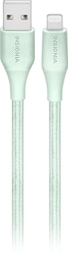 Insignia - 10' Lightning to USB Charge-and-Sync Cable - Green