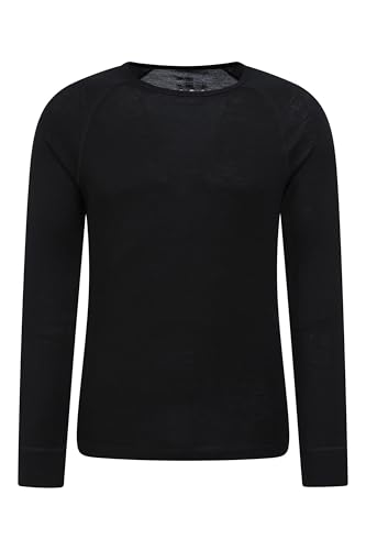 Mountain Warehouse Merino Men's Thermal Baselayer Top Black L